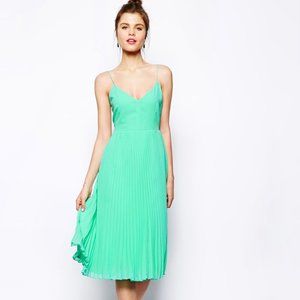 ASOS Pleated Cami Midi Dress